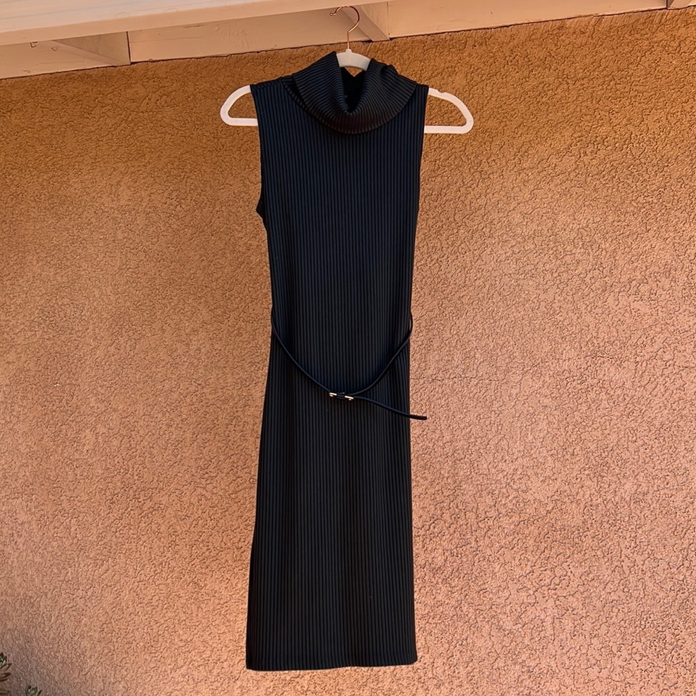 Sleeveless Turtleneck Dress